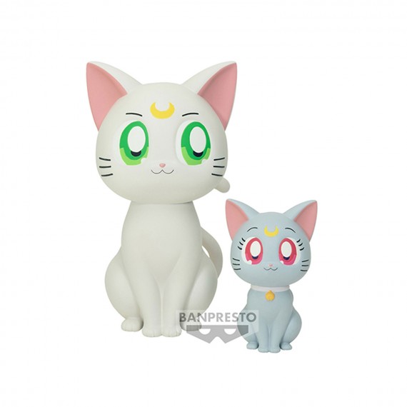 Figurine Sailor Moon Cosmos Movie - Sofvimates Artemis & Diana 15cm