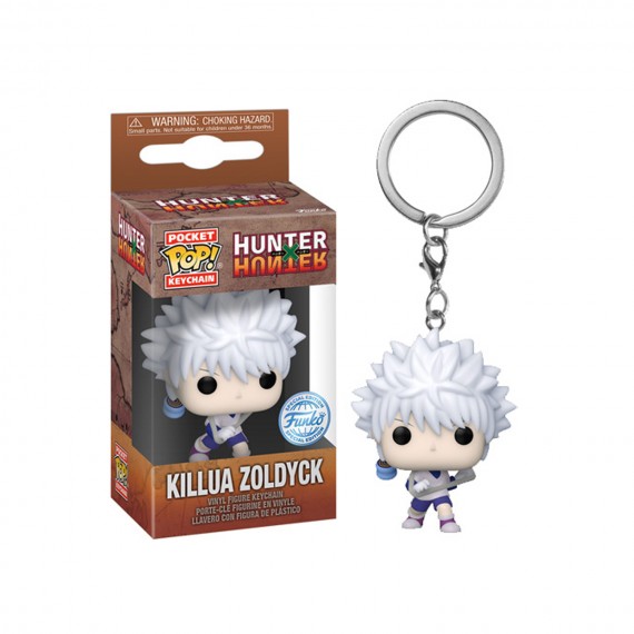 Porte Clé Hunter X Hunter - Killua W/ Yoyo Pocket Pop 4cm