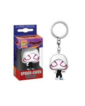 Porte Clé Marvel - Spider Gwen Spider Man Accross The Spider Verse Pocket Pop 4cm
