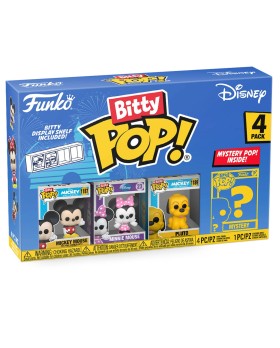 Figurine Disney - 4Pk Mickey Bitty Pop 2cm