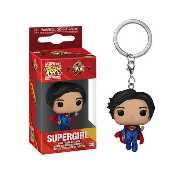 Porte Cle DC Comics - The Flash Supergirl Pocket Pop 4cm