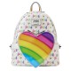 Mini Sac A Dos Lisa Frank - Logo Heart Detachable Rainbow Bag