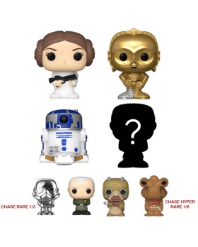 Figurine Star Wars - 4Pk Leia Bitty Pop 2cm