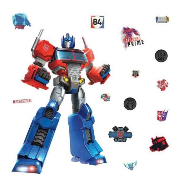 Stickers Muraux Transformers - Geant Classic Optimus 63X91cm