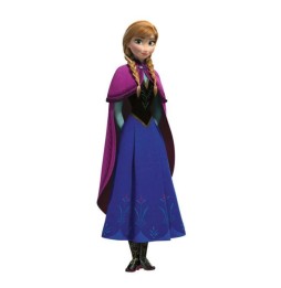 Stickers Muraux Disney - Geant Frozen Anna With Cape 36X104cm