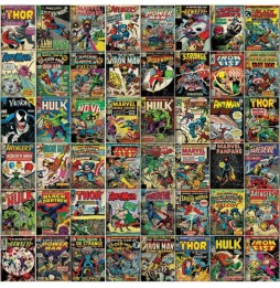 Fresque Murale Marvel - Geante Adhesive Comic Cover 320X183Cm