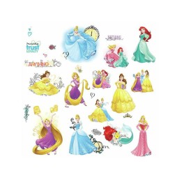 Stickers Muraux Disney - Moyens Princess Friendship Adventures 20X20cm