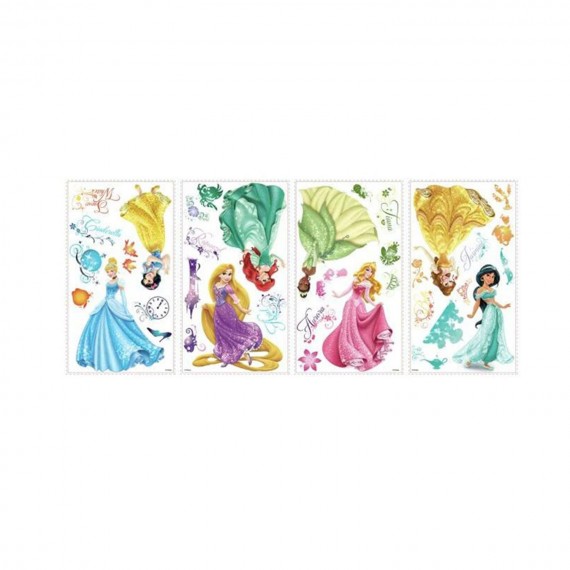 Stickers Muraux Disney - Moyens Princess Royal Debut 20X23cm