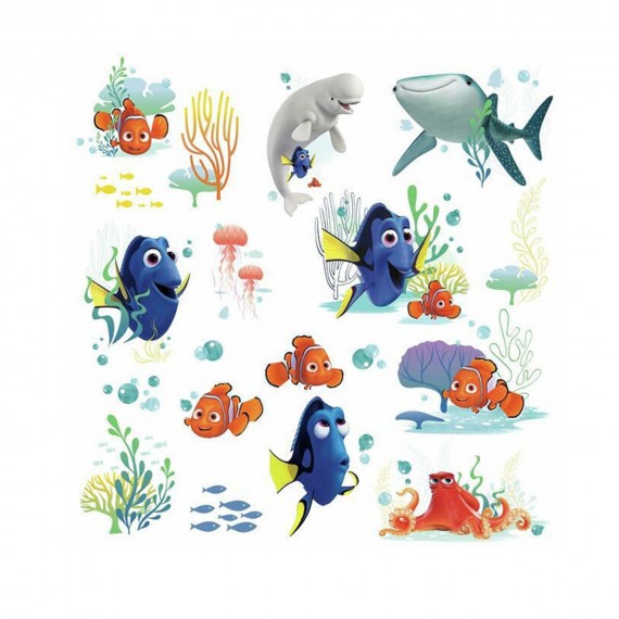 Stickers Muraux Disney - Moyens Dory 23X20cm