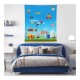 Poster Nintendo Geant - Tissu Super Mario 152X132cm