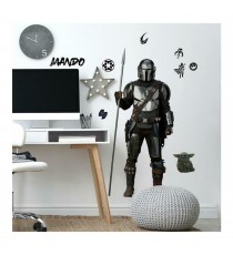 Stickers Muraux Star Wars Geant - Mandalorian In Beskar 54X119cm