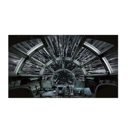 Fresque Murale Star Wars Geante - Adhesive Millennium Falcon 320X183Cm