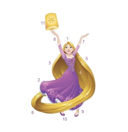 Stickers Muraux Disney Geant - Princess Sparkling Rapunzel 78X127cm