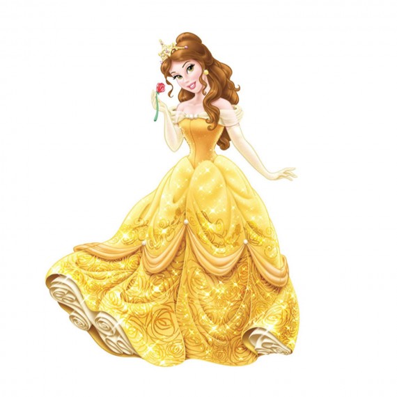 Stickers Muraux Disney Geant - Princess Belle 74X99cm