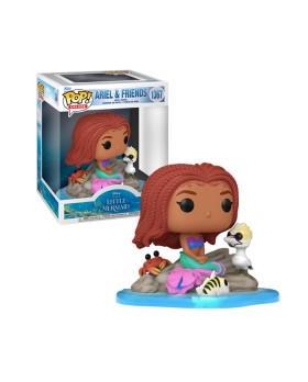 Figurine Disney Little Mermaid Live Action - Ariel & Friends Pop Deluxe 10cm