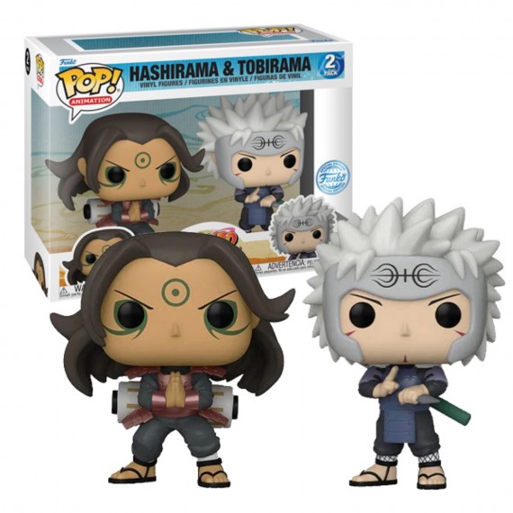 Figurine Naruto - 2-Pack Hashirama & Tobirama Exclu Pop 10cm