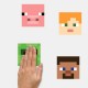 Stickers Muraux Minecraft - Moyens