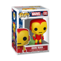 Figurine Marvel - Holiday Iron Man W/Bag Pop 10cm