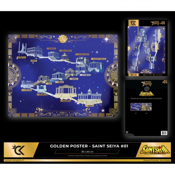 Golden Poster Saint Seiya - Sanctuaire 40X30cm