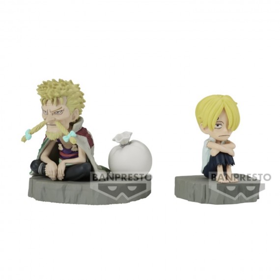 Figurine One Piece - WCF Log Stories Sanji & Zeff 6cm