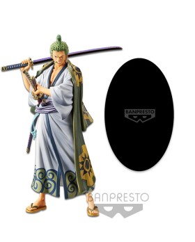 Figurine One Piece - Roronoa Zoro Yukata DXF Grandline Series Wanokuni 17cm