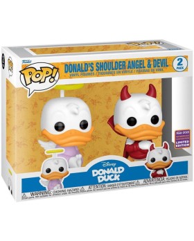 Figurine Disney - Donald Angel & Devil Exclu Pop 10cm