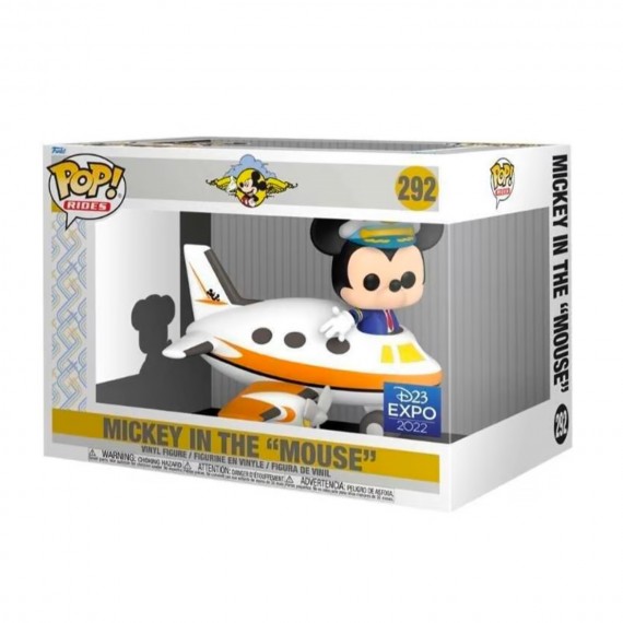 Figurine Disney - Rides Mickey With Plane Exclu Pop 10cm