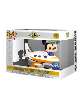 Figurine Disney - Rides Mickey With Plane Exclu Pop 10cm