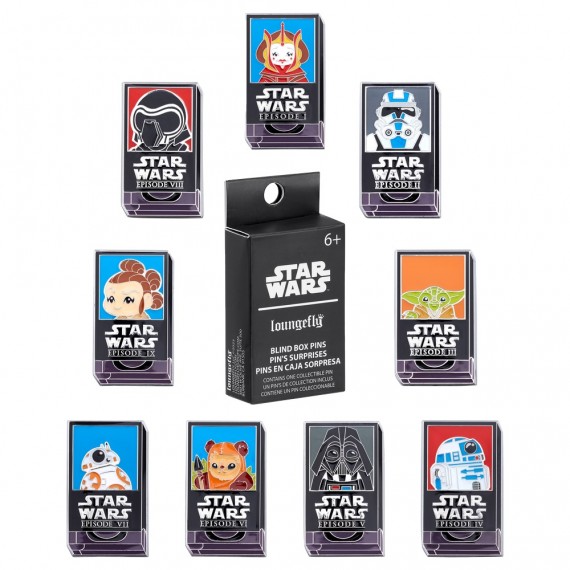 Figurine Star Wars - Classic Enamel Pins Blind Box 1 Boite Aleatoire