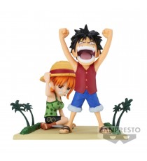 Figurine One Piece - Monkey D Luffy & Nami WCF Log Stories 7cm