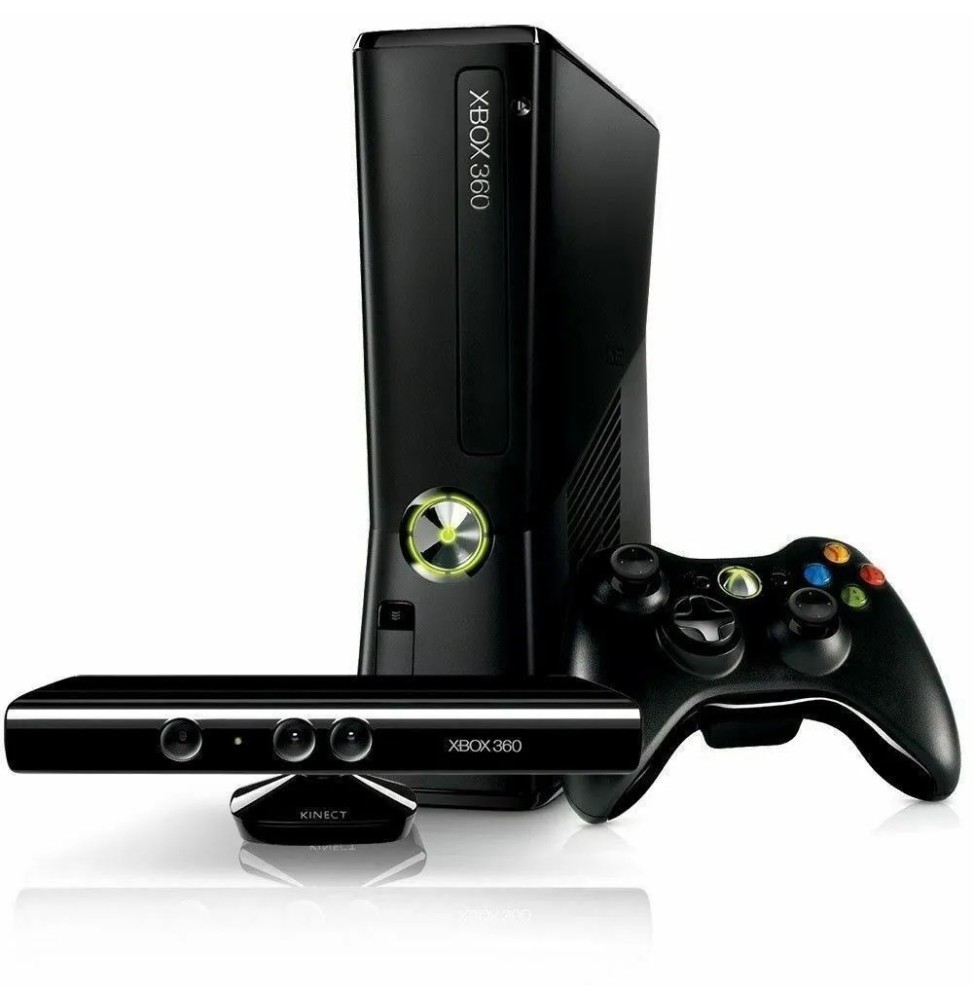 Console Xbox 360 Slim 4Go + Kinect Occasion