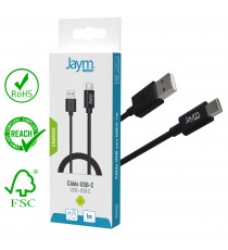 Cable De Charge Et Synchro Type-C Noir 1m