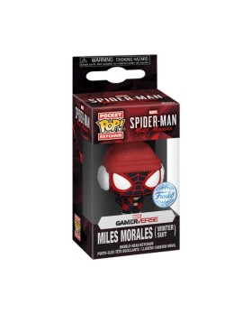 Figurine Marvel - Miles Morales Winter Miles Pocket Pop 4cm