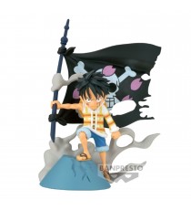 Figurine One Piece - Monkey D Luffy Flag WCF Log Stories 8cm