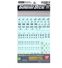 Pack décalcomanies Gundam Gunpla - 30 Multiuse for MS Earth Federation Space Force HG 1/144
