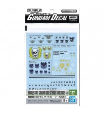 Pack décalcomanies Gundam Gunpla - 137 Multiuse II HG 1/144