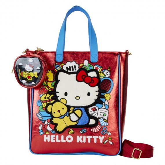 Sac Metallic Avec Porte Monnaie Hello Kitty - 50Th Anniv