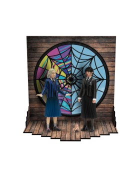 Figurine Wednesday - Wednesday & Enid 5 Points Figure 9cm