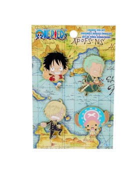 Pins One Piece - Set De 4 Pcs 5cm