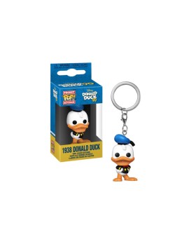 Porte Clé Disney Donald Duck 90Th Anniv - Donald Duck 1938 Pocket Pop 4cm