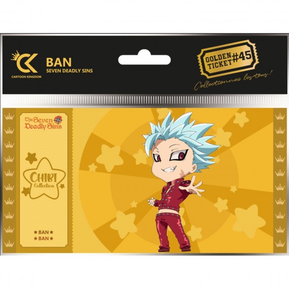 Golden Ticket Seven Deadly Sins - Chibi Ban