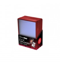 Toploader Ultrapro - Protection Rigide pour Cartes - Bords Rouge