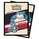 Lot de 65 Sleeves Ronflex et Goinfrex Pokémon - Ultrapro