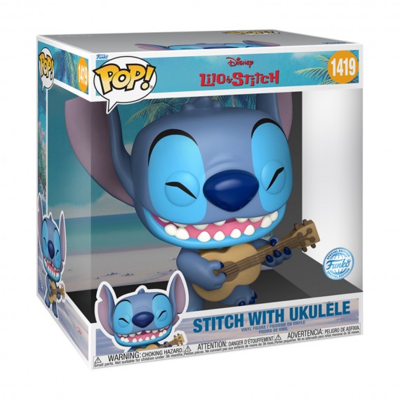 Figurine Disney - Disney Pop Jumbo Stitch Ukelele 25cm