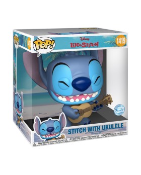 Figurine Disney - Disney Pop Jumbo Stitch Ukelele 25cm