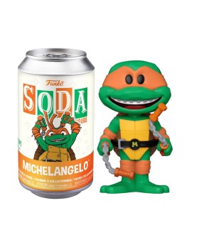Figurine TMNT Tortues Ninja - Michelangelo Vinyl Soda 10cm