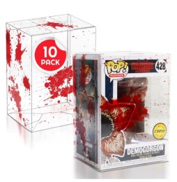 Etui de Protection Evoretro 0,40mm Pour Funko Pop Red Blood Bullet X10pcs