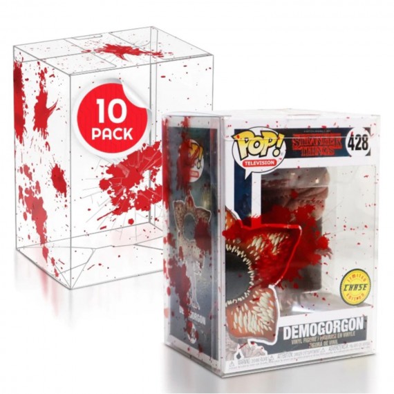 Etui de Protection Evoretro 0,40mm Pour Funko Pop Red Blood Bullet X10pcs