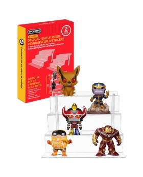 Escalier Evoretro Acrylique 4 Marches Medium Pour Vitrine Pack de 2pcs Detolf