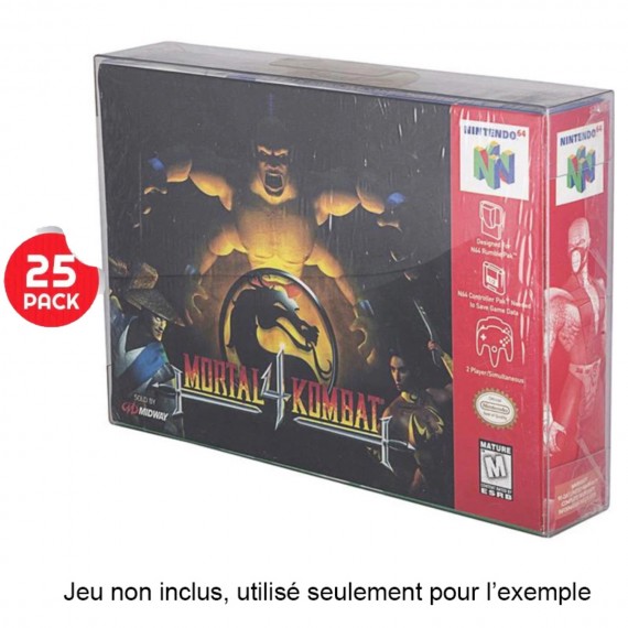 Etui de Protection Jeu Super NES-N64 Evoretro Pack de 25pcs